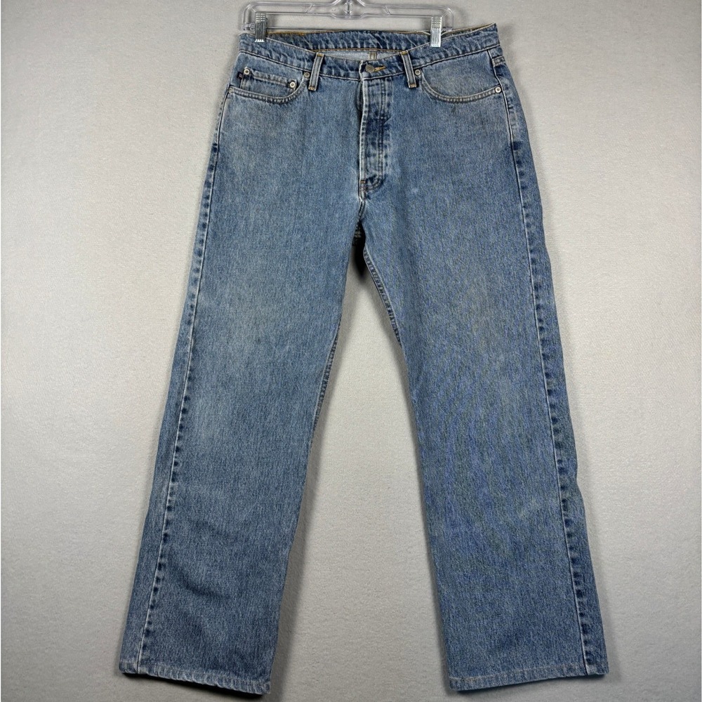Polo Jeans Co Ralph Lauren Heritage Jean Straight Leg 34x28 Blue Denim
